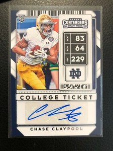 🔥 2020 panini CONTENDERS RC ROOKIE AUTO CHASE CLAYPOOL STEELERS