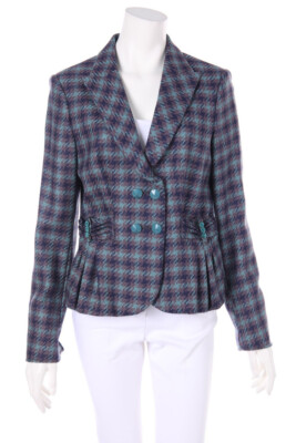 roccobarocco Blazer Double-Breasted Pure Virgin Wool I 46 = D 40 multicolor