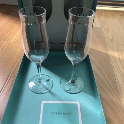 TIFFANY & Co. Swing champagne glass pair set with BOX | eBay