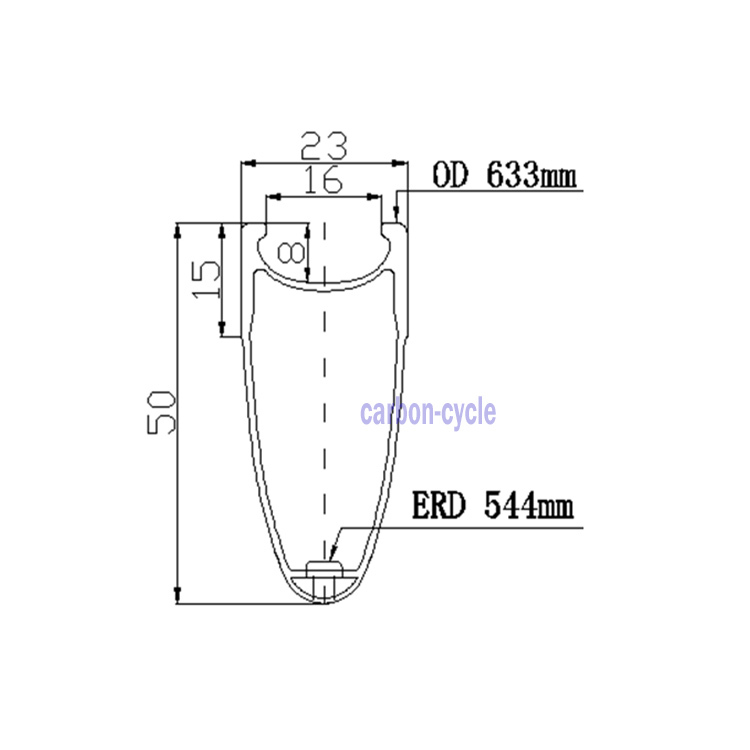 50mm Sapim CX-RAY Carbon Front Wheel Clincher 700C 3k Matt Road Bicycle 23mm rim