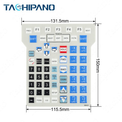 QTY:1  for Teach Pendant A05B-2301-C301 MHE1 Front overlay Membrane film