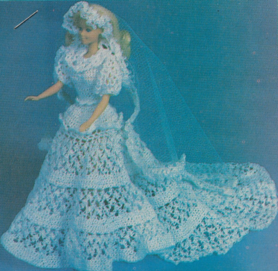 vin, Wedding Dress & Veil for 11 1/2" fashion Doll crochet pattern instructions | eBay vin, Wedding Dress & Veil for 11 1/2" fashion Doll crochet pattern instructions | eBay