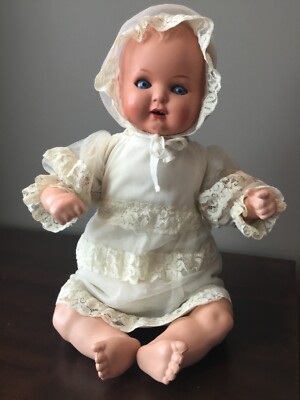Rare 17  Vintage Schildkrot 45 Baby Doll with Cloth Body
