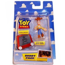 Disney Toy Story Buddy Pack ETCH A SKETCH, QUICK DRAW SHERIFF WOODY Mini Figures