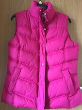 Cherokee Size 12 Pink Quilted Sleeveless Jacket Pockets Zip Closure