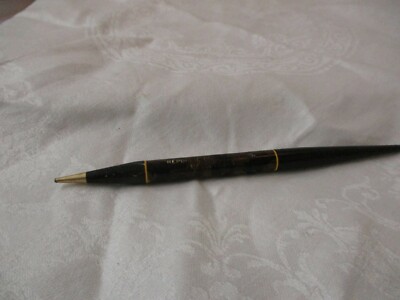 Black amber marbled Mechanical Pencil Advertising Republic Underwriter Waco TX