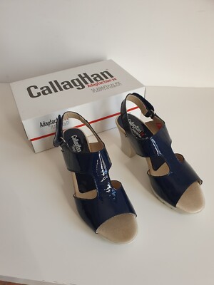 Damen Sandalen Absatz CallagHan 39 Blau