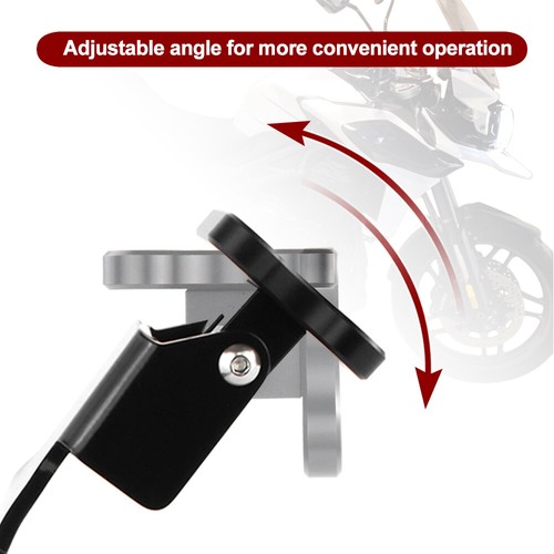 Fit For 2017-2021 Triumph TIGER 1200 2020 GPS Phone Mounting Clamp Bracket Black - Picture 4 of 21