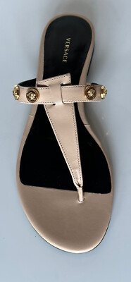 VERSACE Medusa Women's Beige Sandals 7 US (37 Euro) DST669CS