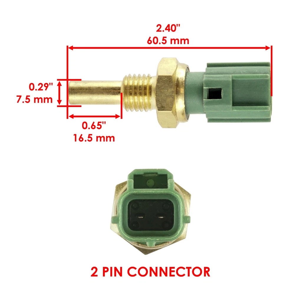 Interruptor sensor temperatura agua refrigerante compatible con Suzuki GSX-R600 GSXR600 GSXR600Z 2001-2007 Foto 2 de 4