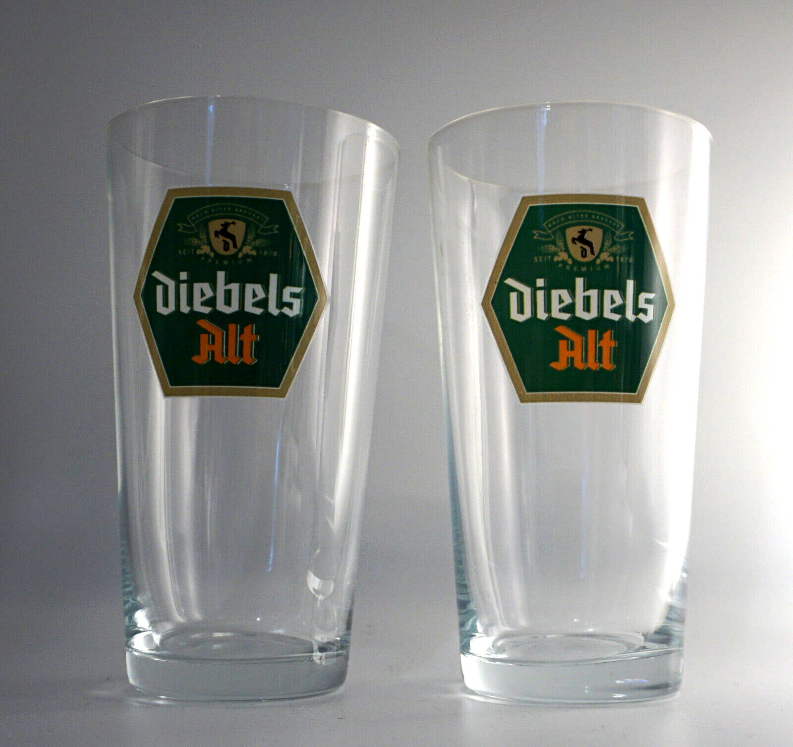 Diebels Alt Bier Beer 2er Set Biergläser Biergenuß Gläser Bar Gastro Kneipe NEU