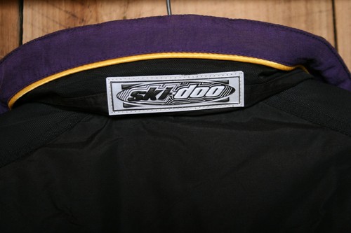 SKI-DOO Bombardier Black, Purple & Yellow 3-In-1 Snowmobile Jacket Youth Sz. 12 - Picture 10 of 12