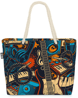 VOID Tasche Musik Instrumente Violinschlüssel cartoon Musik dj Mikrofon