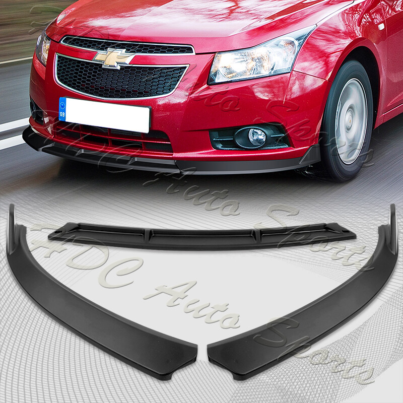 For 2011-2014 Chevrolet Cruze Matt Black Front Bumper Splitter