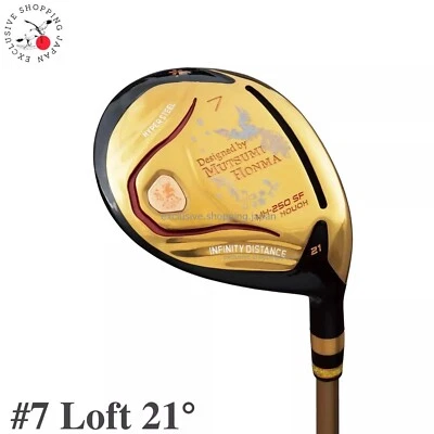 Mutsumi Honma Golf Club Fairway Wood 7W 21° MH250SF Phoenix FW Flex R SR Shaft