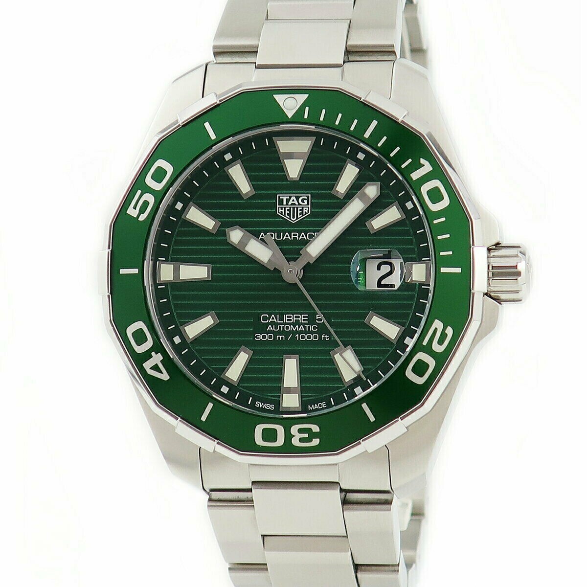 NEW TAG HEUER AQUARACER WAY201S.BA0927 AUTOMATIC GREEN NEW TAG HEUER AQUARACER WAY201S.BA0927 AUTOMATIC GREEN