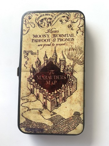 Buckle-Down Hinged Wallet - Hogwarts School the Marauder's Map Tan Harry Potter - Picture 3 of 5