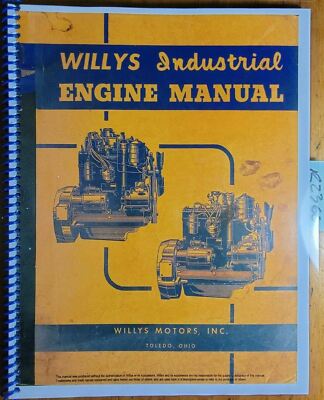 Willys 4 6 cyl L-Head F-Head 134 161 ci Engine Mechanic's Service Manual S-4001