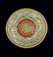 2022 Royal Australian Mint 🇦🇺 'Honey Bee' Colorized $2 Coin - USA SHIPPING🐝