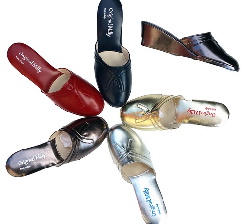 Milly 2000 Ciabatte da camera chiuse per donna pantofole per casa con zeppa  5 cm | eBay
