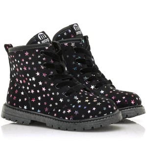 💜 Botas negras para niñas y bebes de MUSTANG Kids con estrellas Botines  Mtng | eBay