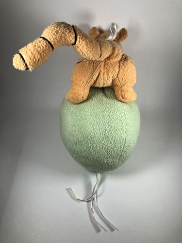 Plush Tiger Balloon Ball Terry Cloth Orange Green Baby Nursery Decor 12” - Picture 5 of 11