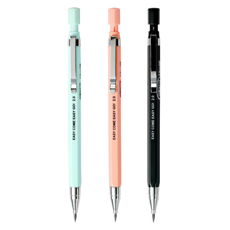 1pc Mechanical Pencil 2.0 mm Lead Refill Automatic Pencil for Exams