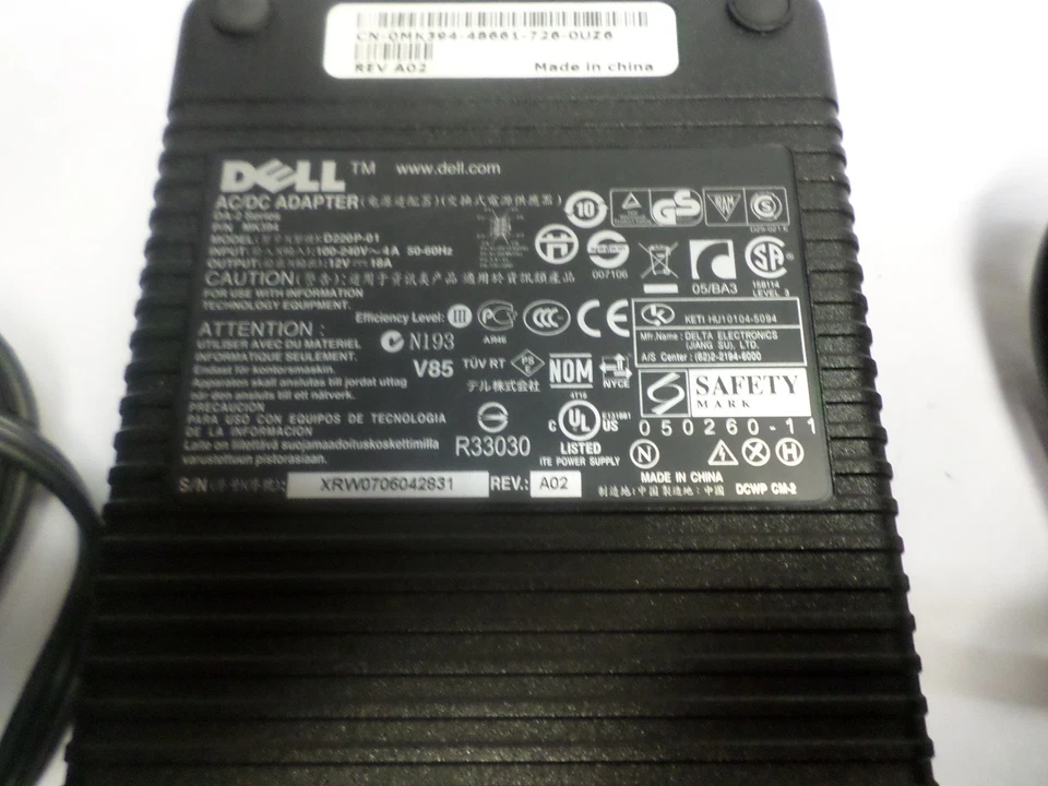 Dell DA-2 USFF Power supply Optiplex 745 755 760 D220P-01 MK394 AC ADAPTER  - Image 3 of 3