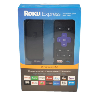 Roku Express HD Media Streamer 3900R New Factory Sealed Wi-FI HDMI Voice Control