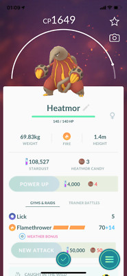 Pokemon - #631 Heatmor !! Same Day Shippment or Next Day Guaranteed ! Go