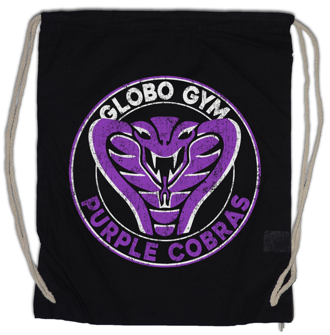Purple Cobras Turnbeutel Globo Schlange Symbol Logo Gym Kobra Team