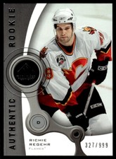 2005-06 SP Game Used Richie Regehr Rookie 327/999 Calgary Flames #196