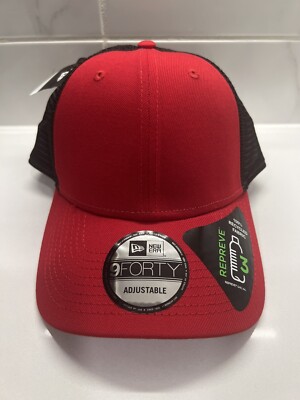New Era 9FORTY Repreve Red Black Blank Snapback Adjustable