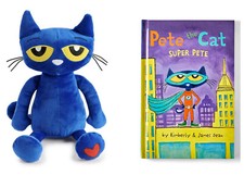 Pete the Blue Cat Plush Doll 12 The Super Hero Pete Book Set Kohl s New Gift