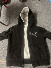 Puma Black Zip Up Sweatshirt Boys 4T