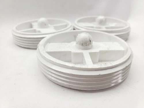 LOT OF 3 Countersunk 3" Cleanout Plug with Insert,PartNo P49930 JonesStephens - Picture 4 of 4