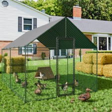 Jumbo Large Chicken Coop Cage Pen Hens Waterfowl Enclosure Poultry Oxford Cover