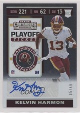 2019 Contenders Rookie Variation Playoff Ticket 5/49 Kelvin Harmon Auto 1m1a