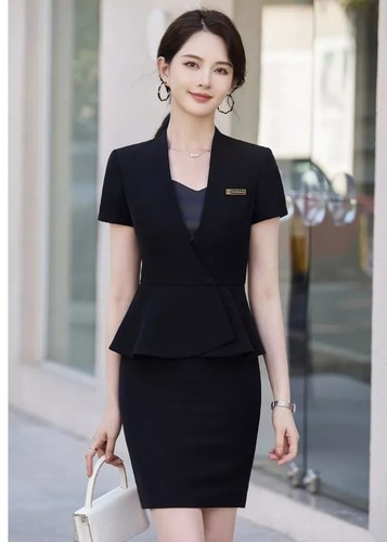 Giacca Blazer Donna Senza Colletto OMZIN – Bottoni Frontali, Taglio Elegante E Moderno, Perfetta Per Lavoro E Tempo Libero