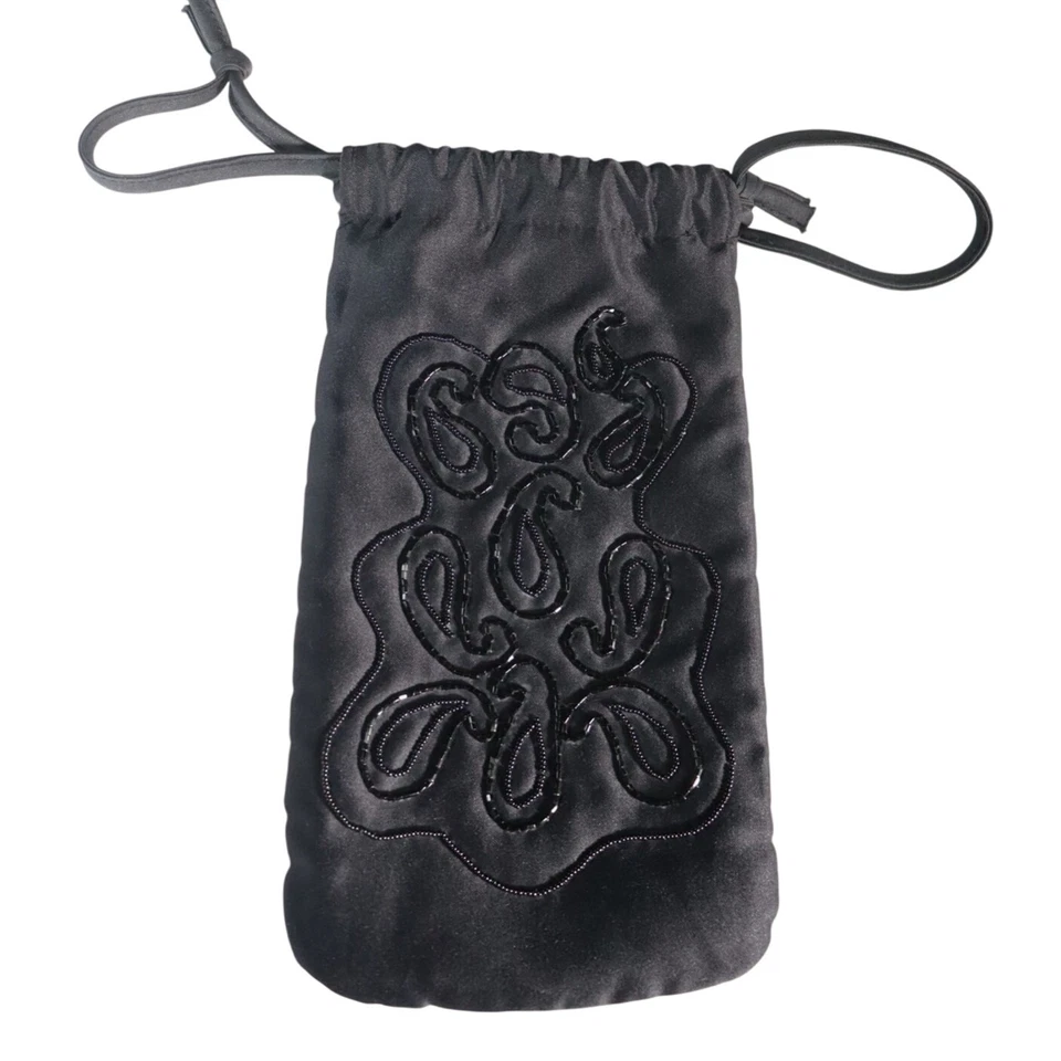 Bolso paraguas vintage Christian Dior “Parapluies” - Estuche con cordón satinado negro Foto 2 de 4