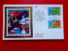 FDC sur soie 1er jour : 1990  CONSEIL de  L'EUROPE