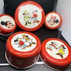 Antique Disneyana Children’s 6 piece Cookware Mickey Minnie Play set RARE