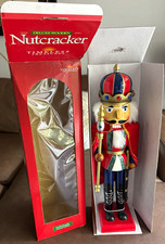 Timeless Treasures Christmas Deluxe casse-noisette en bois artisanal 20 en neuf dans sa boîte/NOS !