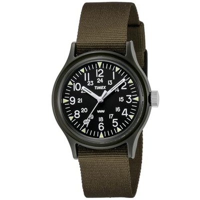 TIMEX Unisex Watch Green Black Dial TW2P88400 Classic Analog Quartz Bracelet New