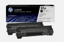 2 PACK HP 85A Black Toner Cartridge for Laser Printers CE285AD