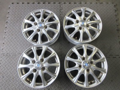 9744Me4 13 4.00B 100 4H 45 Weds Nexta Aluminum Wheels Jwl-T 4 Pieces Honshu Shik