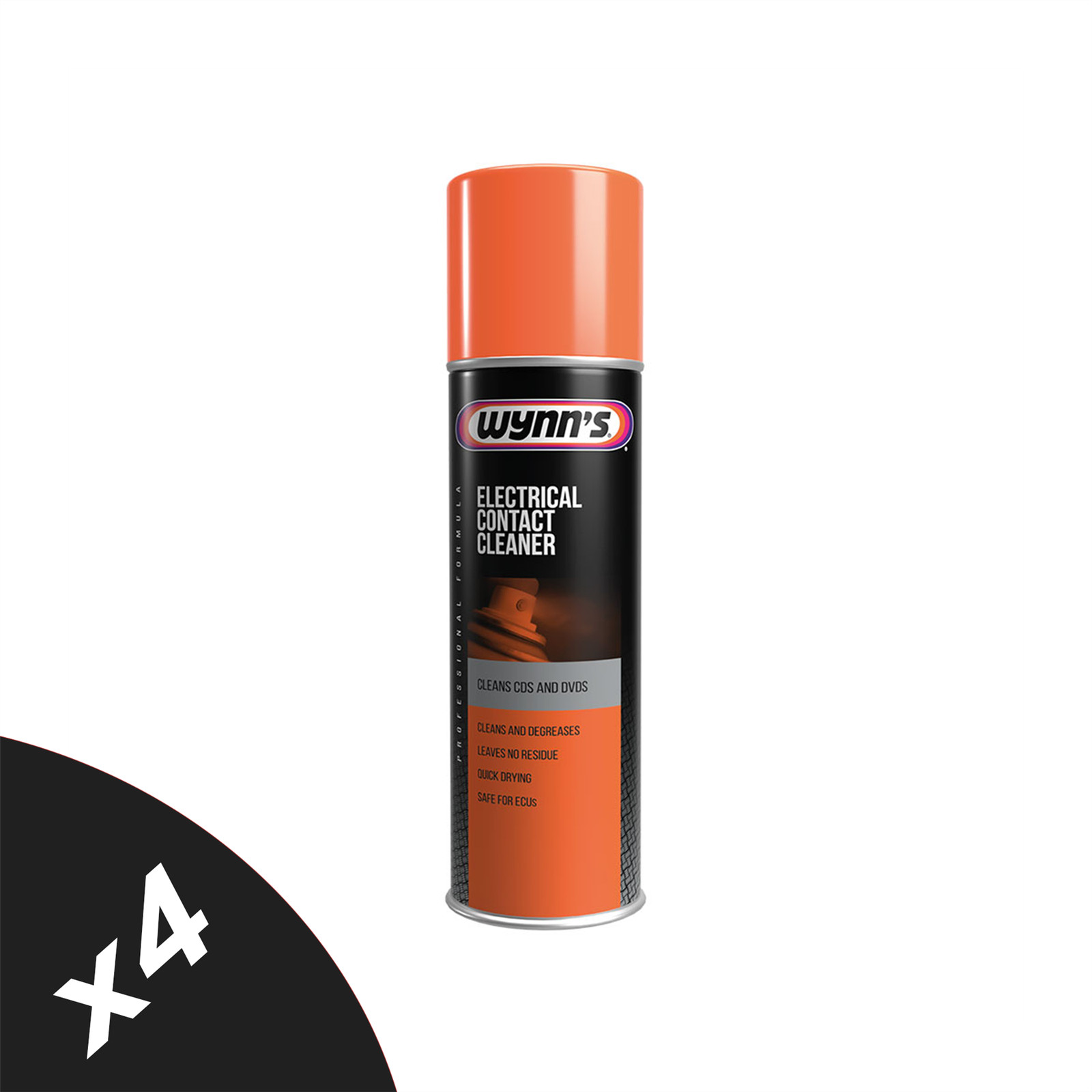 WYNNS Electrical Contact Cleaner Spray Switch Relay Circuit Dirt Remover 4x500ml