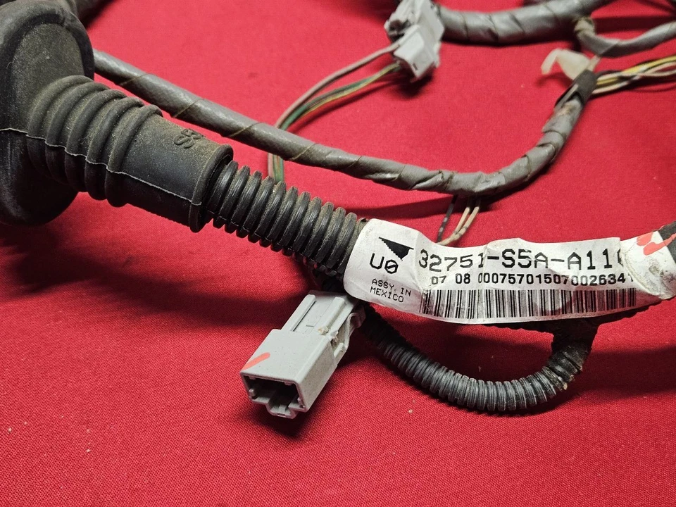 2005 Honda Civic Sedan FRONT LEFT DRIVER Door Wiring Harness Jumper Complete - Image 3 of 4