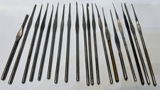 Vintage Steel Crochet Hooks Boye, Hero, DeLux, Tulip, Milward, Star, Fleisher's