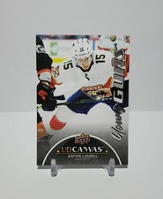 2021-22UPPER DECK SERIES 2 YOUNG GUNS CANVAS BLACK AND WHITE ANTON LUNDELL C231